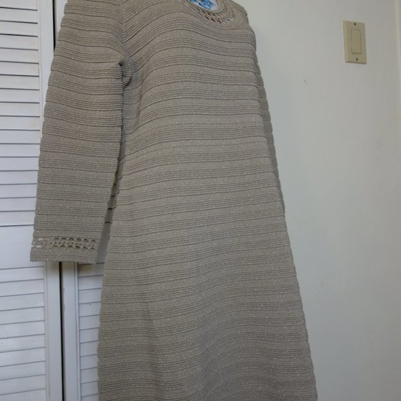 Karl Lagerfeld Gold Dress size XL NWT - Picture 2 of 12